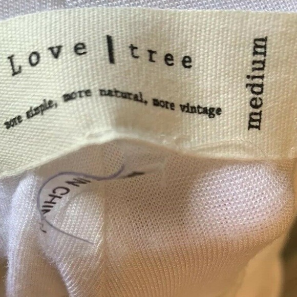 Love Tree Fold Over Yoga Waist Wide Leg Linen M - Picture 4 of 8